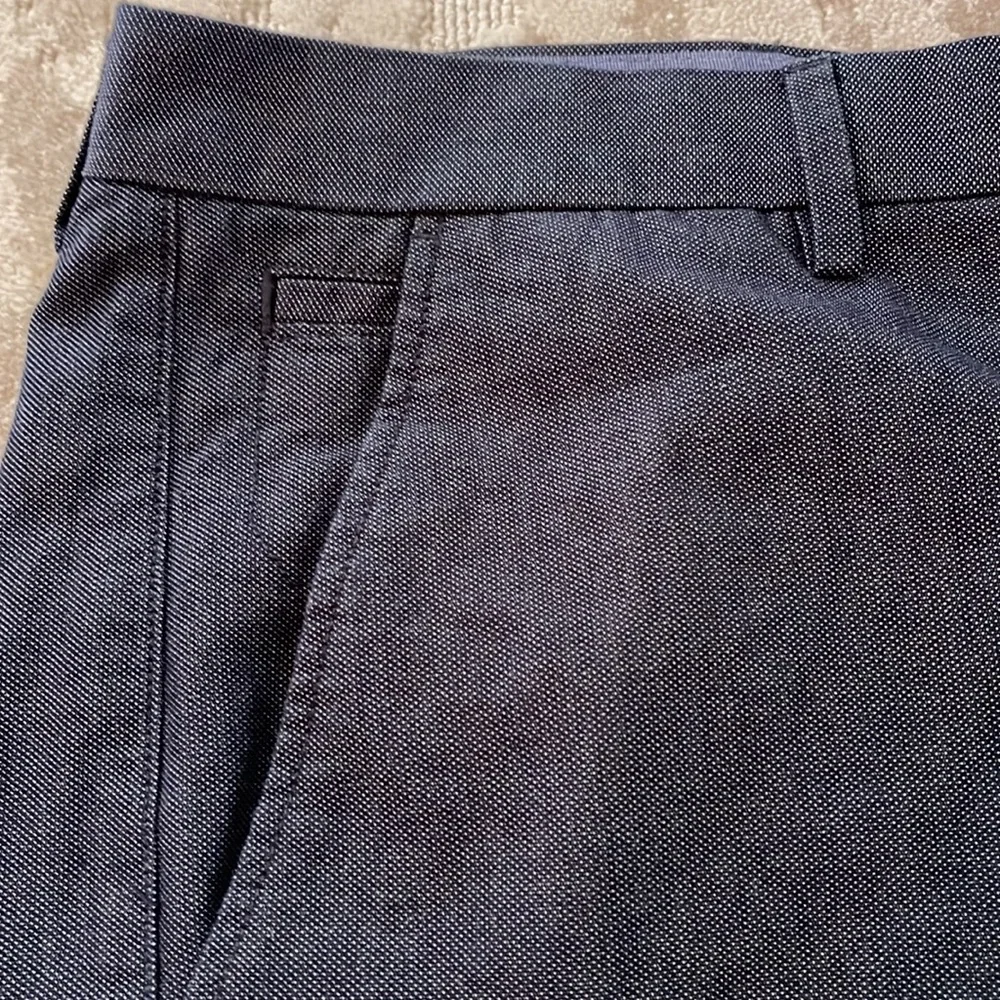 Banana Republic Navy Blue Textured Chinos